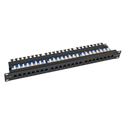 ECOLAN® Patchpanel UTP 24xRJ45 Cat.5e, 19“ 1U